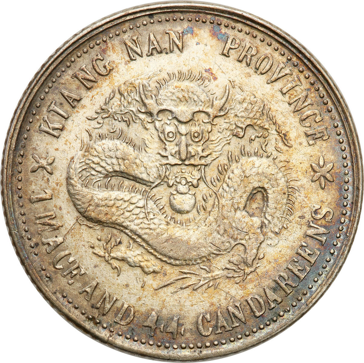 Chiny, Kiangnan. 20 centów 1899 - ładna
